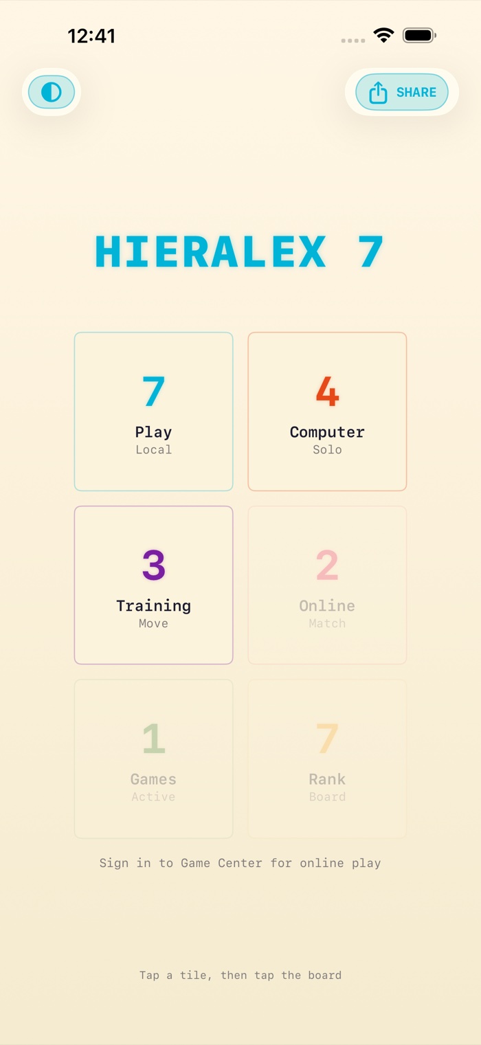 Ukodus main menu
